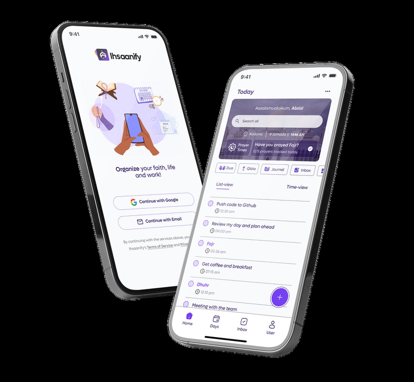 Ihsaanify app on Android